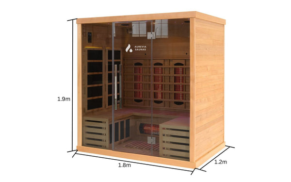 EmberPro 4 Person Low EMF Infrared & Full spectrum heater Sauna