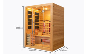 Apex 3 Person Steam & Infrared Sauna