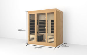 Ember 4 Person Low EMF Infrared Sauna