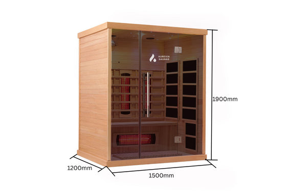 EmberPro 3 Person Low EMF Infrared & Full spectrum heater Sauna